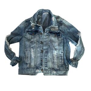 Refuge Distressed Denim Jacket